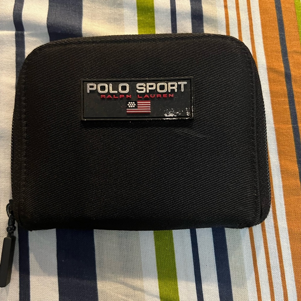 Vintage Black - Polo Sport zip around wallet